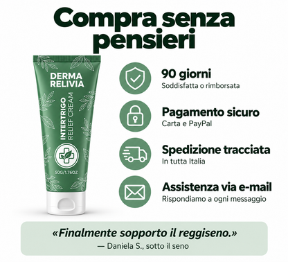 Derma Relivia Crema Lenitiva per Irritazioni da Sfregamento e Sudore